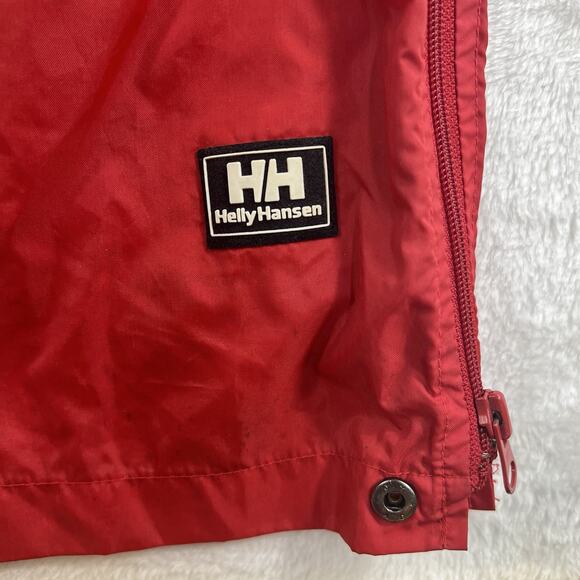 Helly Hansen L Large Rain Pants Red Packable Nylon Water Resistant Pull On - Picture 3 of 16